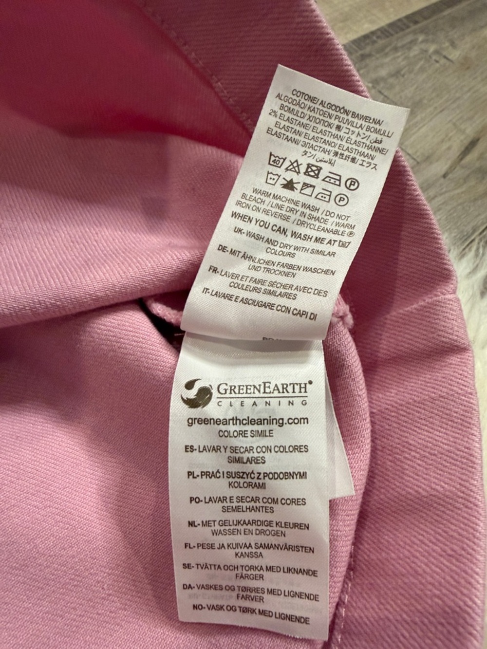 Boden Abingdon stretch cotton denim A-line mini skirt pink 8 - Picture 6 of 8